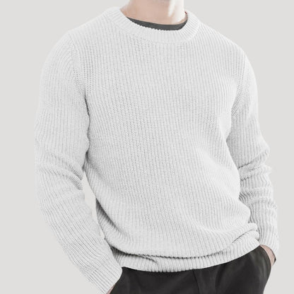 Men's Winter Classic Knit Crew Neck Sweater - Warm and Stylish Knitwear