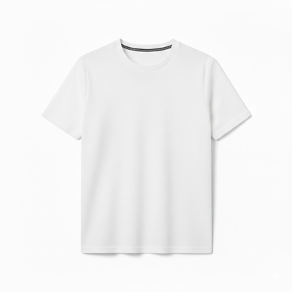 Men's Short Sleeve Waffle Knit Crew Neck T-Shirt - Breathable Casual Pullover Top