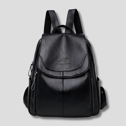 Stylish Anti-Theft Leather Backpack for Women - Secure and Fashionable Travel Bag