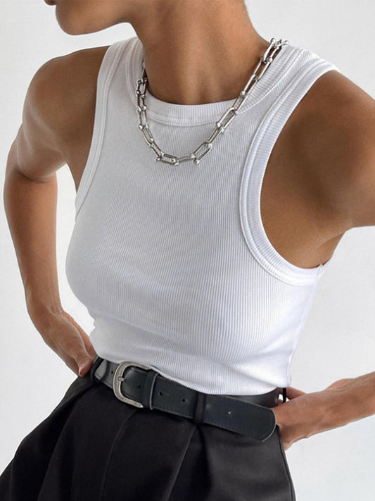 Jennifer | Ribbed Knit Tank Top