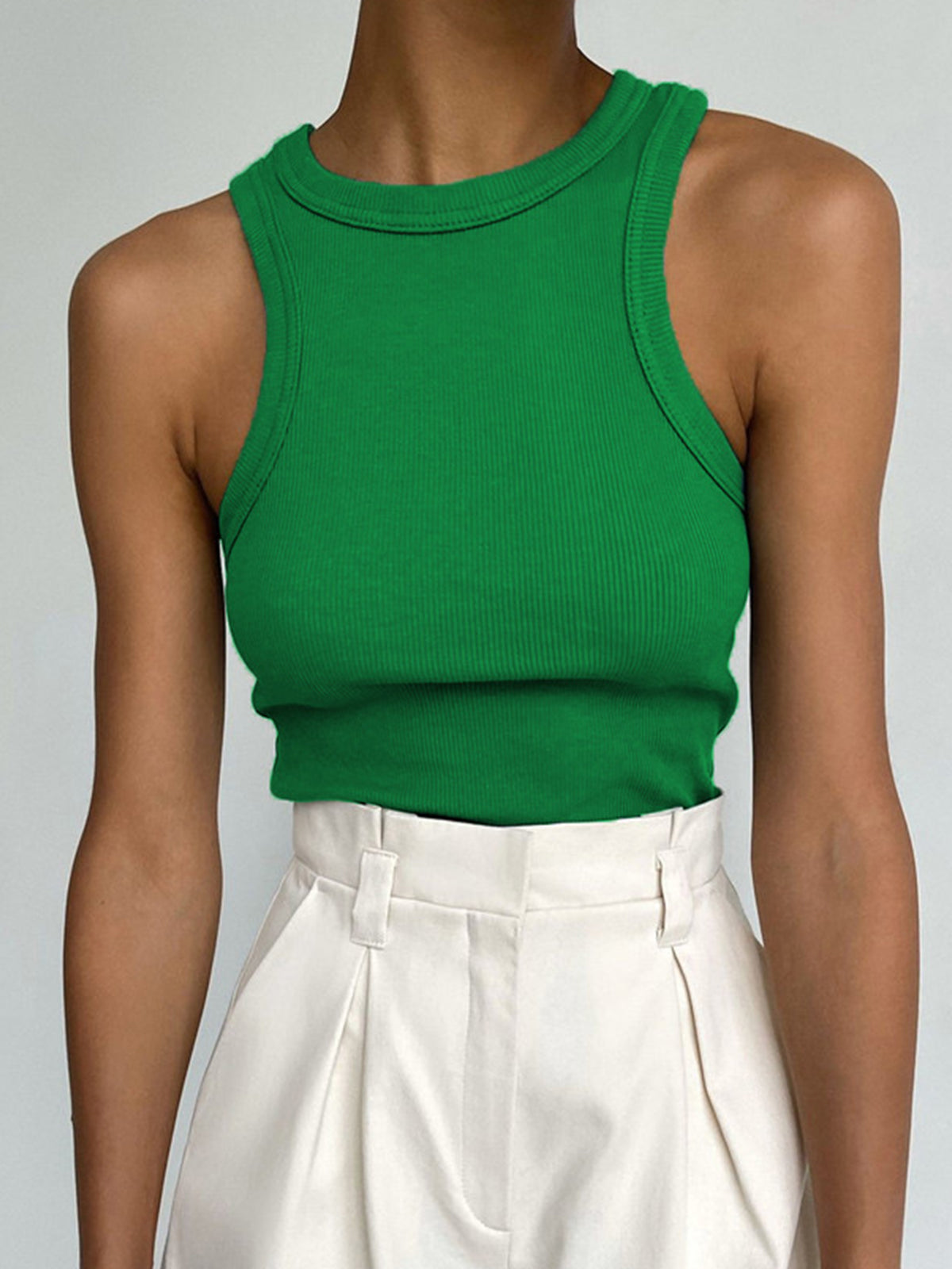 Jennifer | Ribbed Knit Tank Top