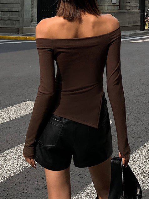 Kirsten | Asymmetrical Off-Shoulder Top