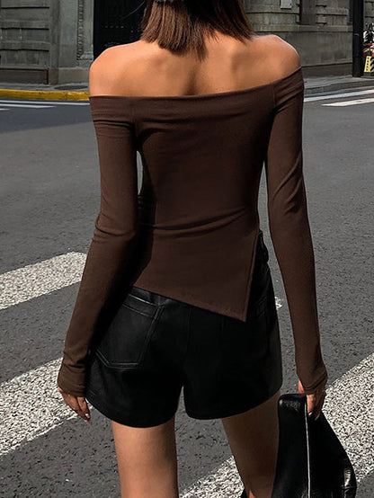Kirsten | Asymmetrical Off-Shoulder Top