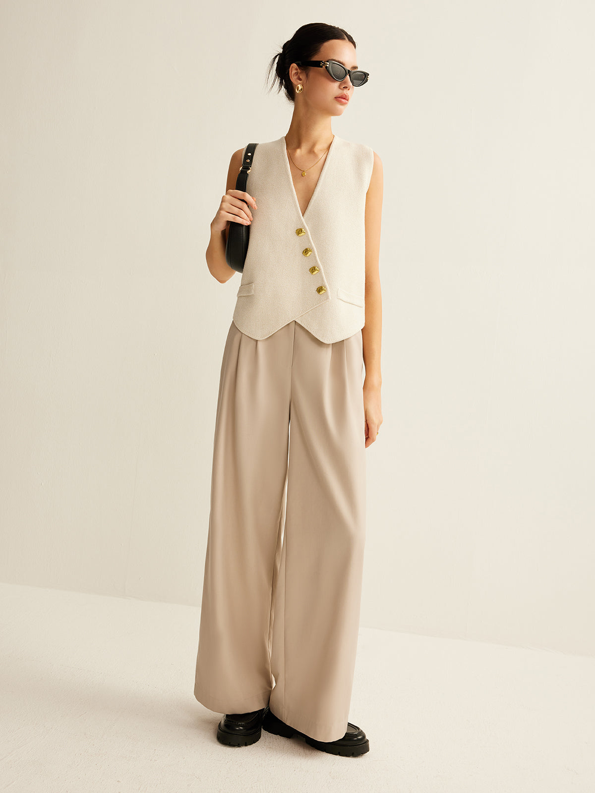 Shane | Waistcoat with Golden Buttons