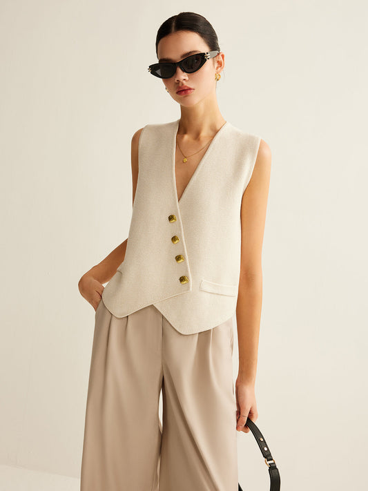 Shane | Waistcoat with Golden Buttons