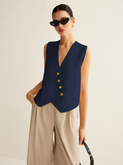 Shane | Waistcoat with Golden Buttons