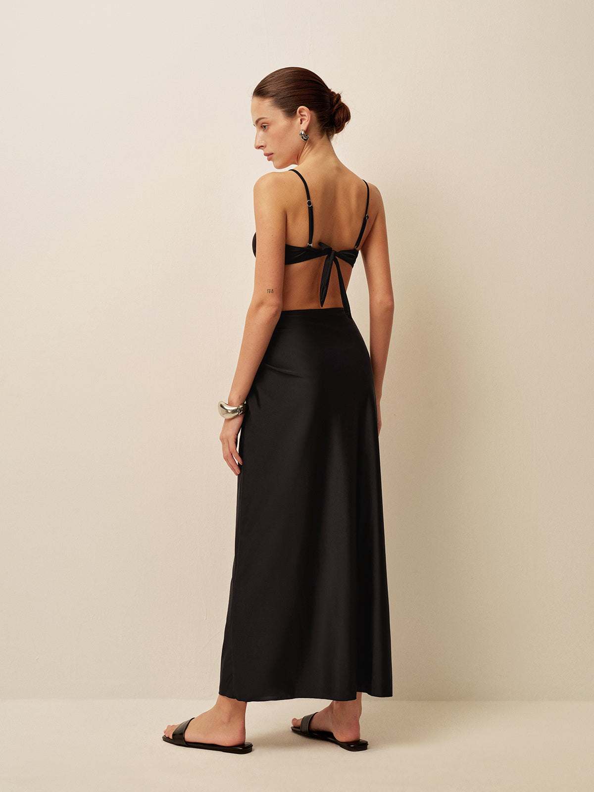 Bryana | Maxi Skirt Set with Golden Details
