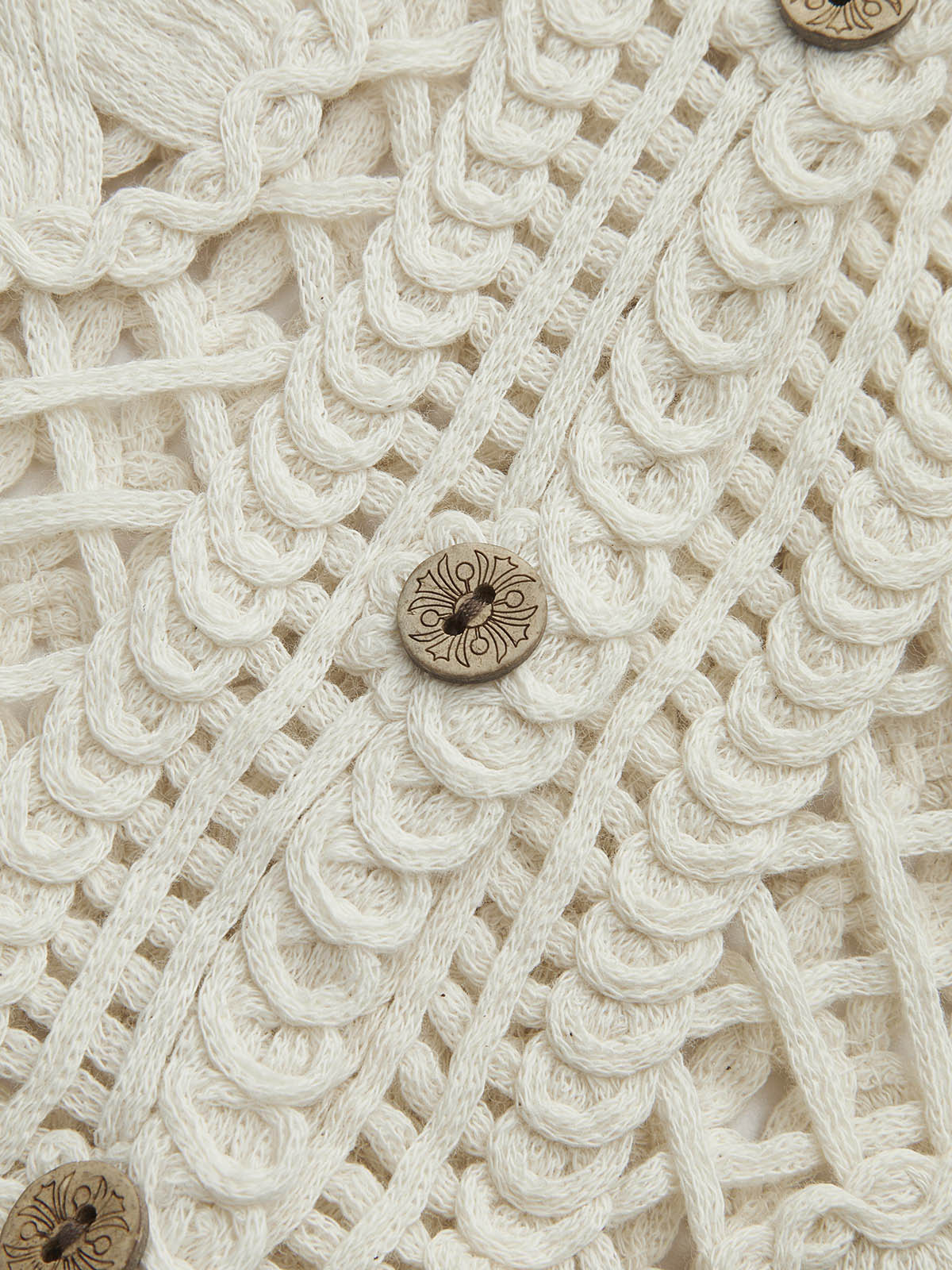 Haisley | Knitted Cardigan with Jacquard Floral Pattern