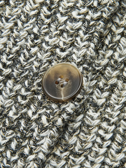 Muriel | Knitted Sleeveless Cardigan Grey