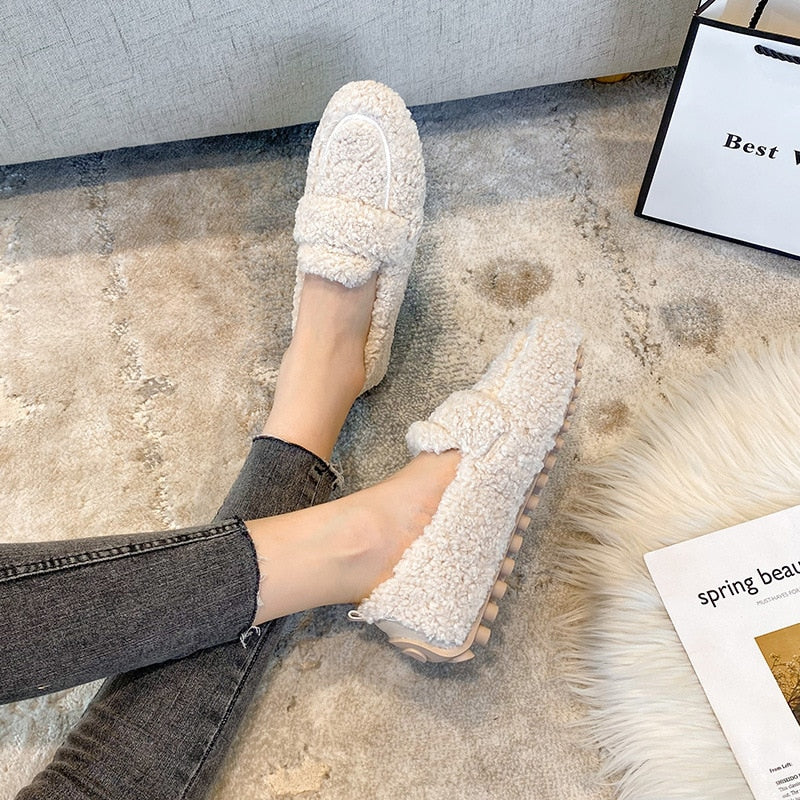 Elara | Delightfully Soft Sherpa Loafers