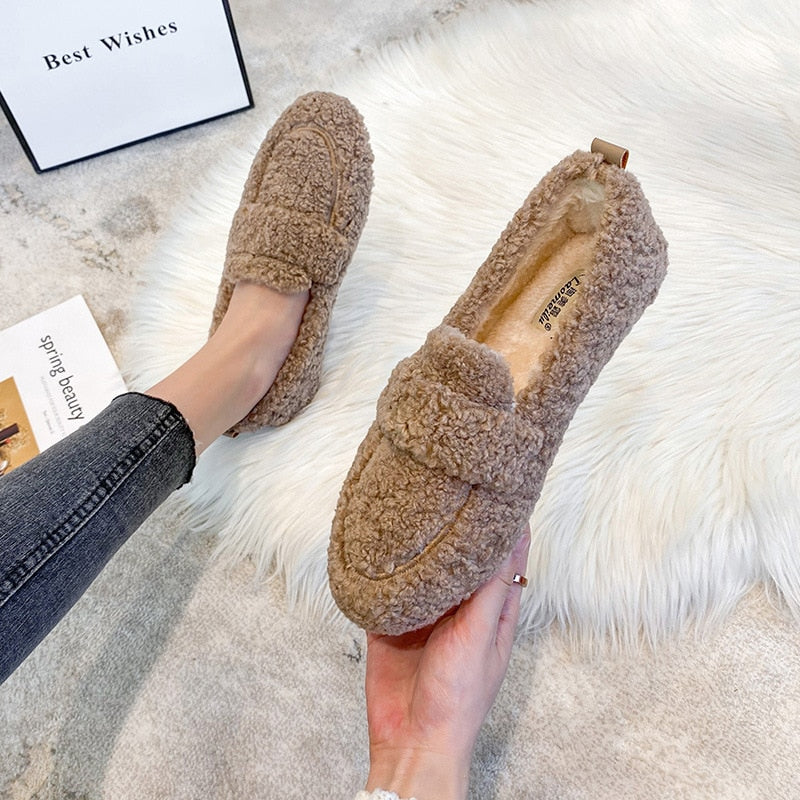 Elara | Delightfully Soft Sherpa Loafers