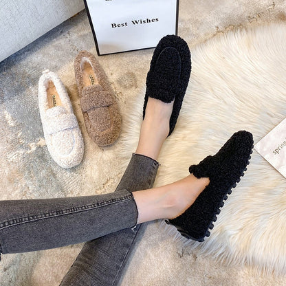 Elara | Delightfully Soft Sherpa Loafers