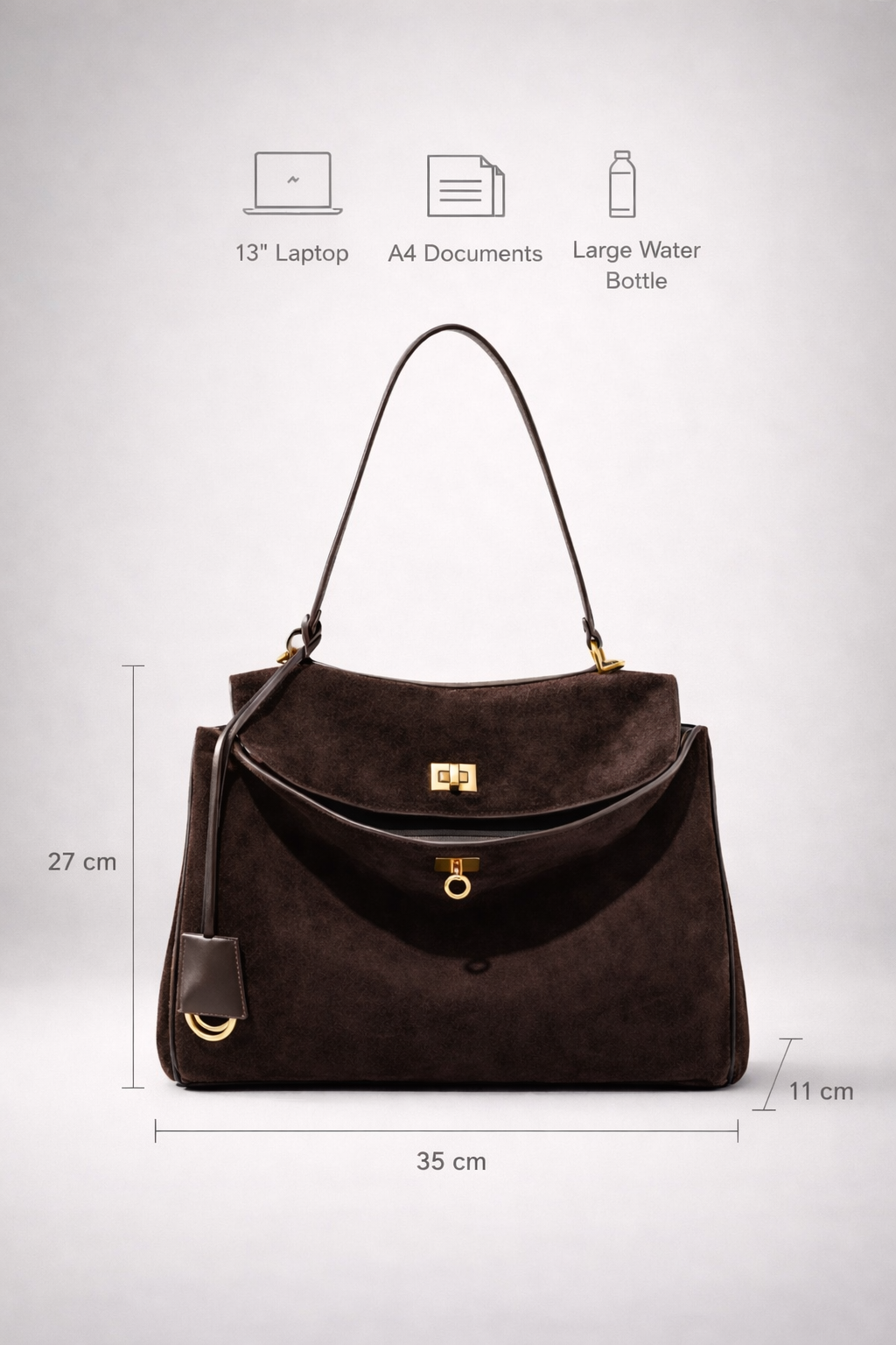 Spacious Work Handbag - Stylish and Functional Tote for Professionals
