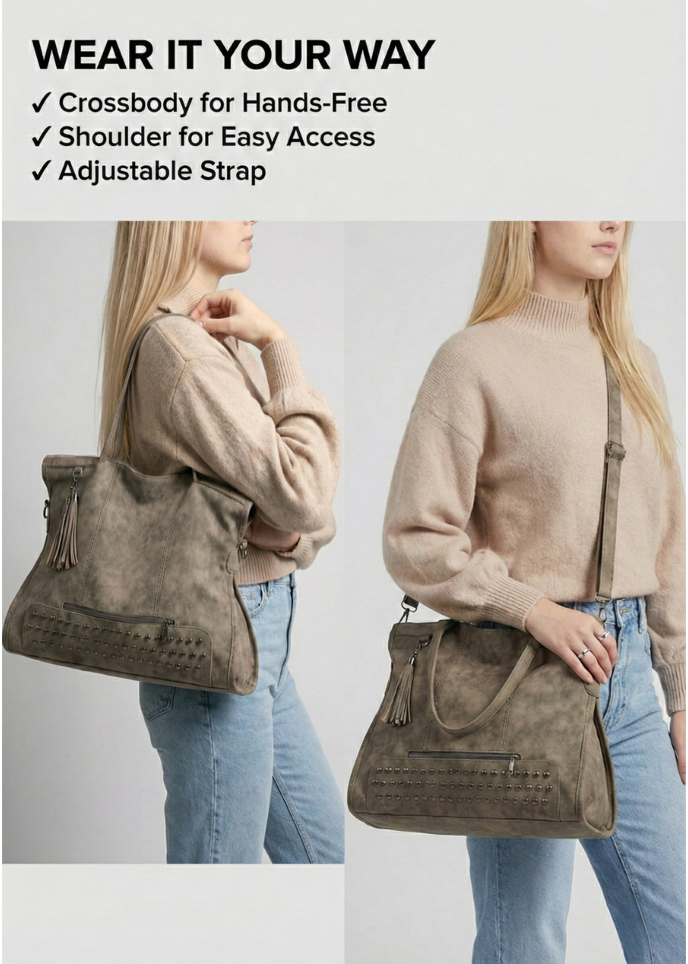 Spacious Work Tote Bag | Stylish and Functional Design