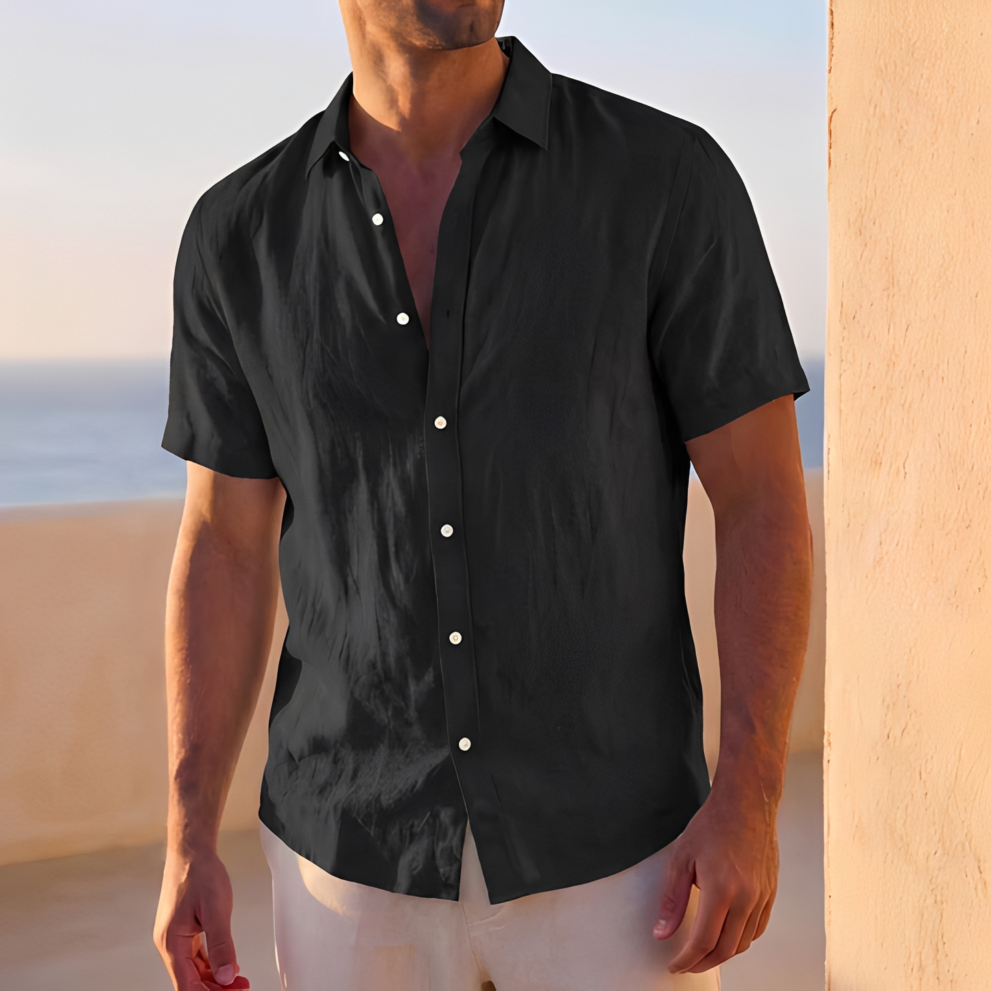 Jassen - Loose Button-Up Shirt for Men