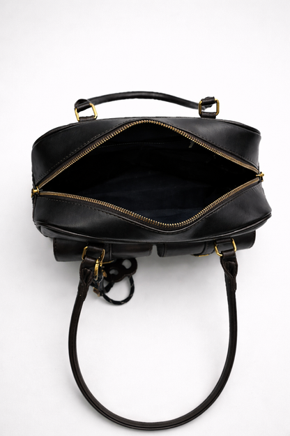 Versatile Black Everyday Tote Bag for Daily Use