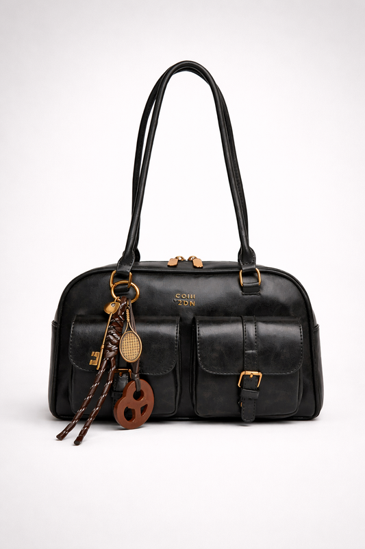 Versatile Black Everyday Tote Bag for Daily Use