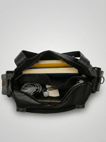 Trendy Black Backpack for College Students - Durable and Spacious Design