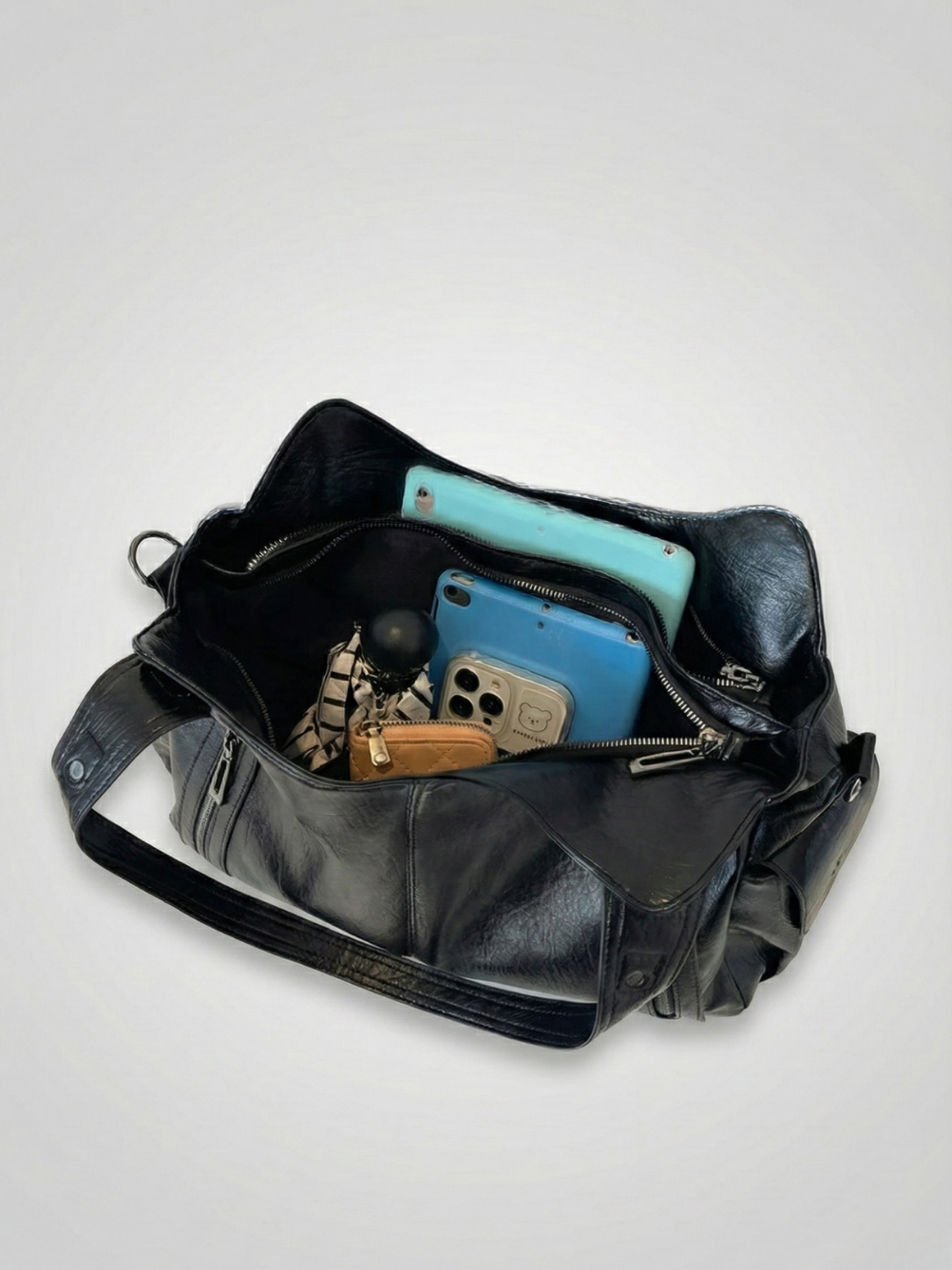 Trendy Black Backpack for College Students - Durable and Spacious Design