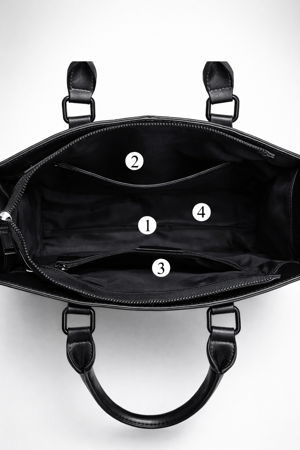 Stylish Black Women's Work Bag - Versatile and Professional Design