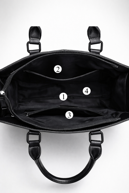 Stylish Black Women's Work Bag - Versatile and Professional Design
