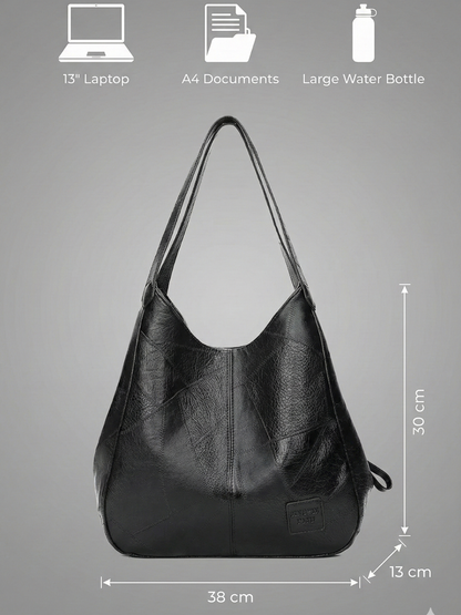 Stylish Black Women's Work Bag - Versatile and Professional Tote