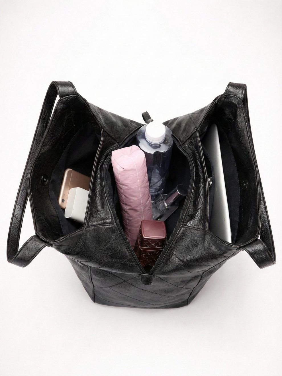 Stylish Black Women's Work Bag - Versatile and Professional Tote