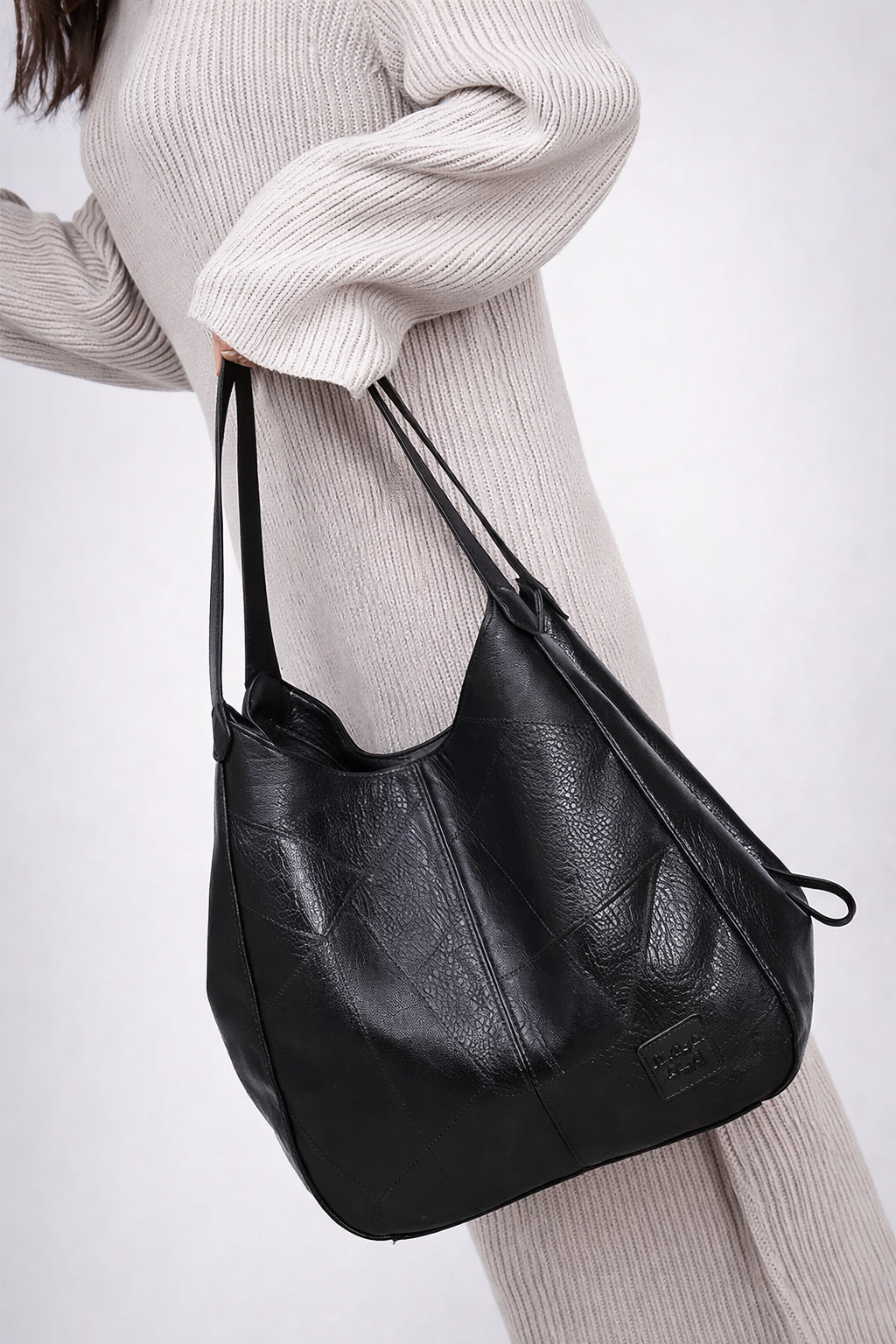 Stylish Black Women's Work Bag - Versatile and Professional Tote