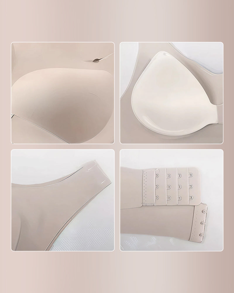 Adjustable Front Closure Cross-Back Wireless Posture Support Bra for Comfort and Alignment