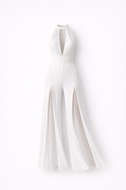 Chesney | Jumpsuit with Deep V-Neck