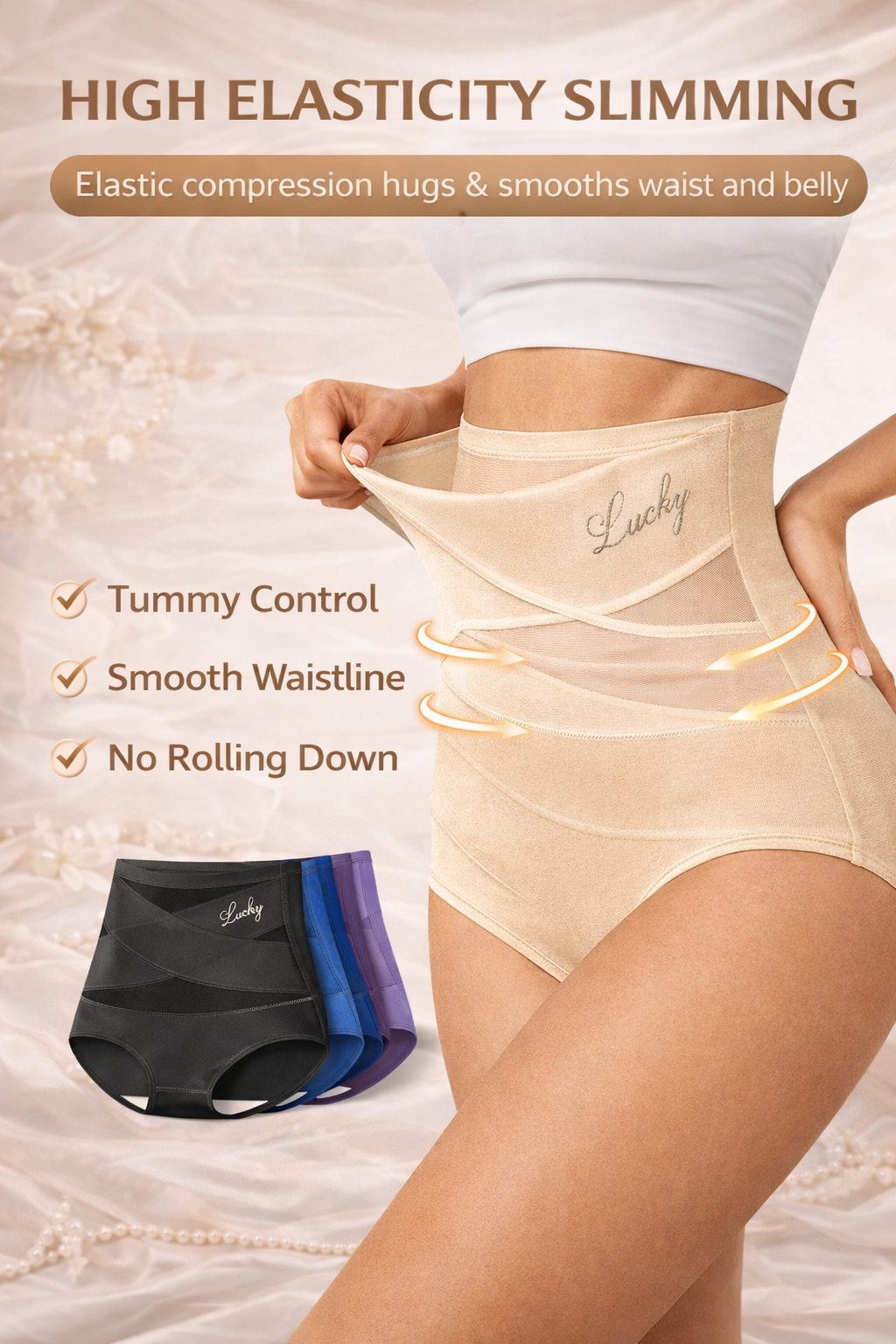 Seamless High-Waist Tummy Control Shaping Underwear for Women