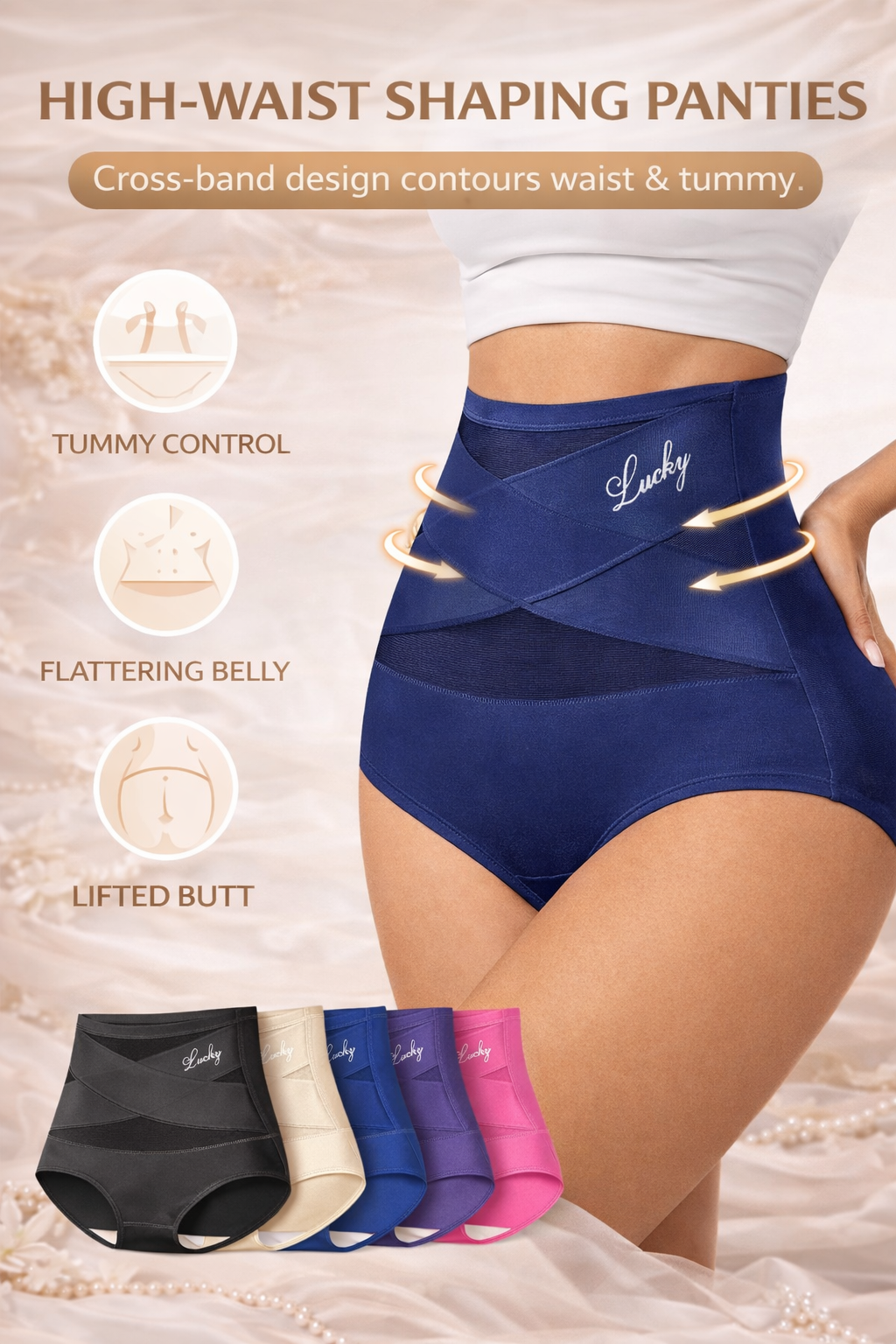 Seamless High-Waist Tummy Control Shaping Underwear for Women