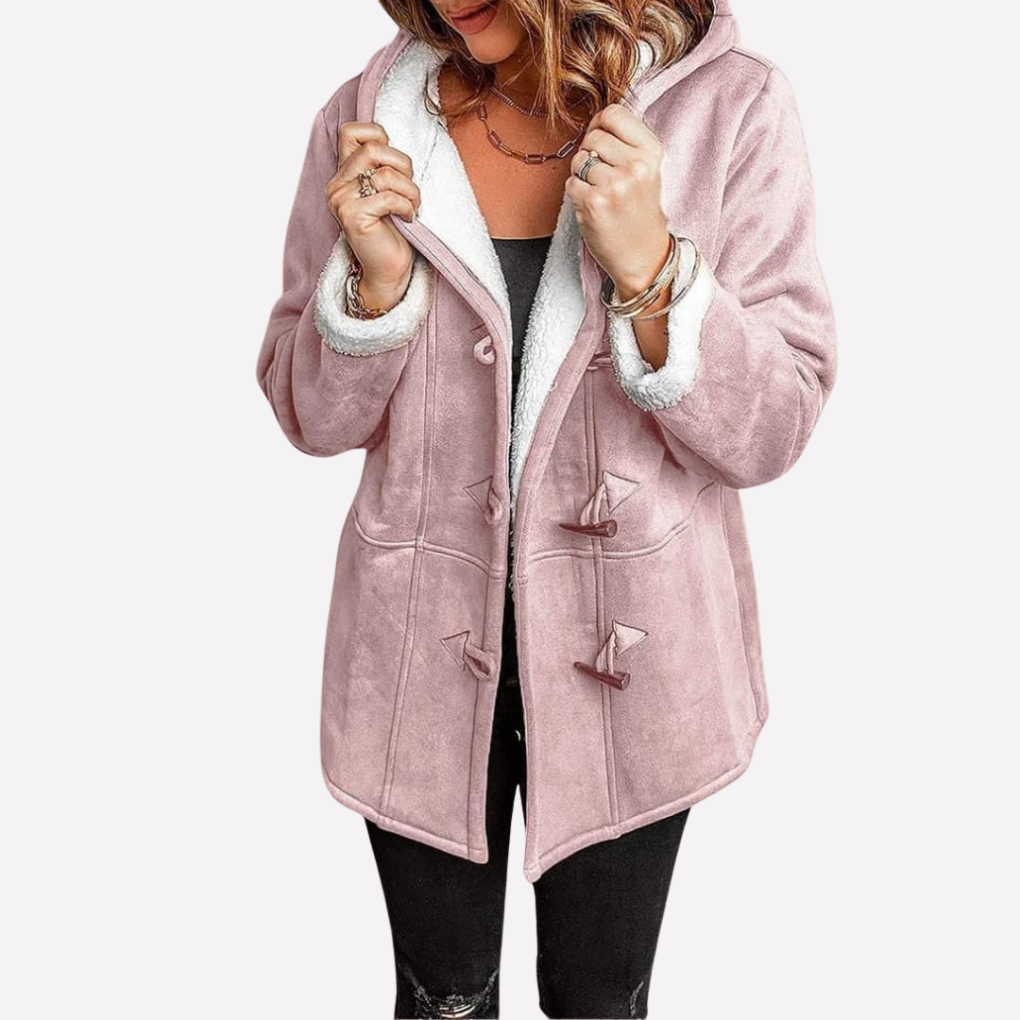 Women's Hooded Jacket with Toggle Fastening for Stylish Comfort
