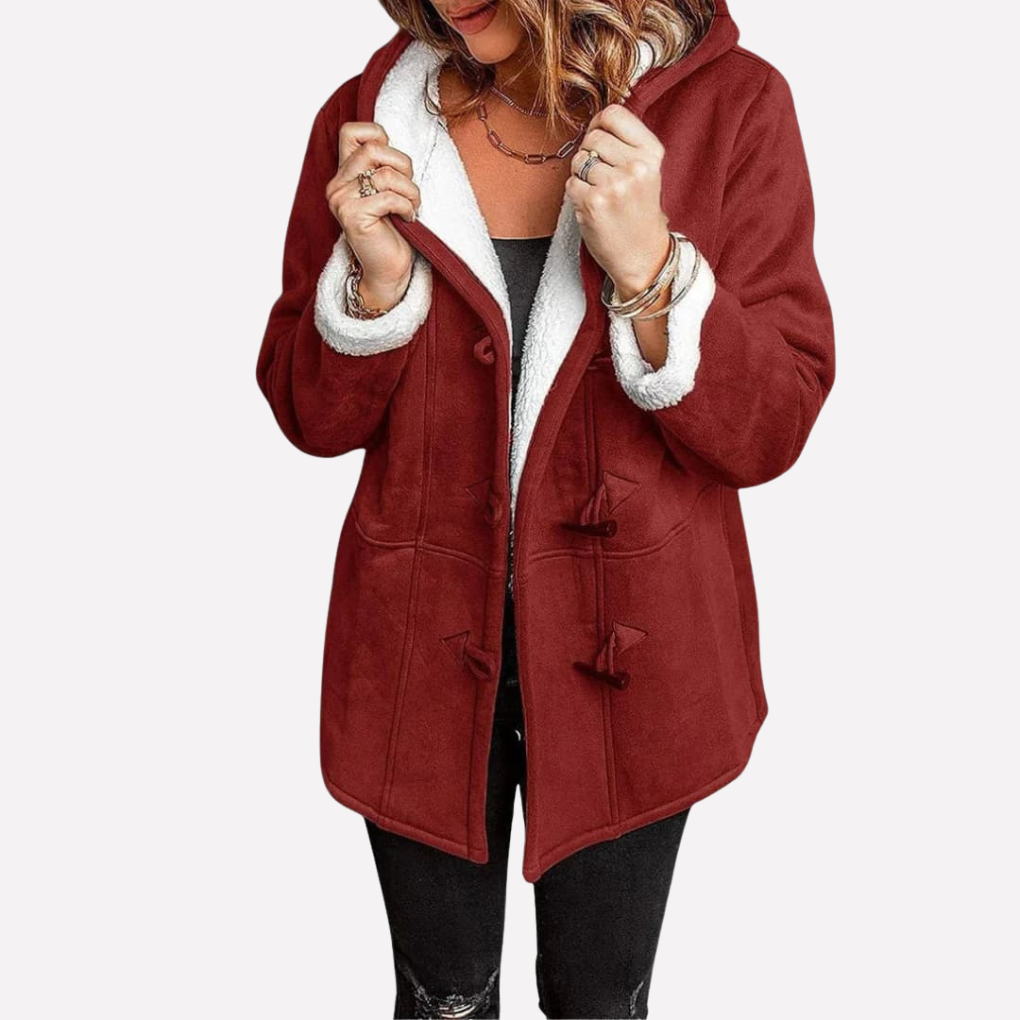 Women's Hooded Jacket with Toggle Fastening for Stylish Comfort
