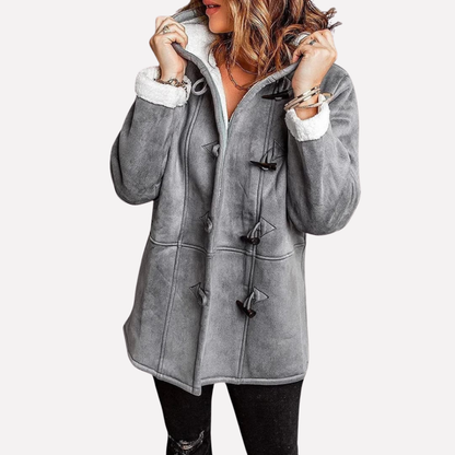 Women's Hooded Jacket with Toggle Fastening for Stylish Comfort