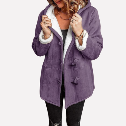 Women's Hooded Jacket with Toggle Fastening for Stylish Comfort