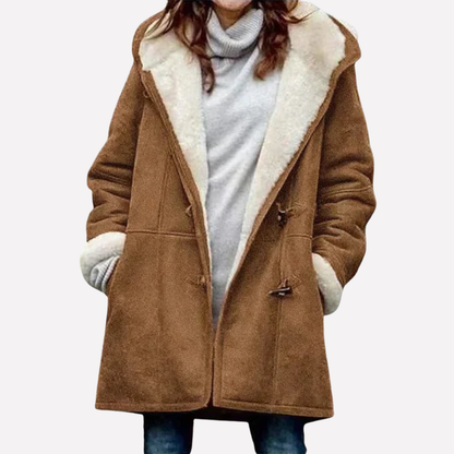 Women's Hooded Jacket with Toggle Fastening for Stylish Comfort
