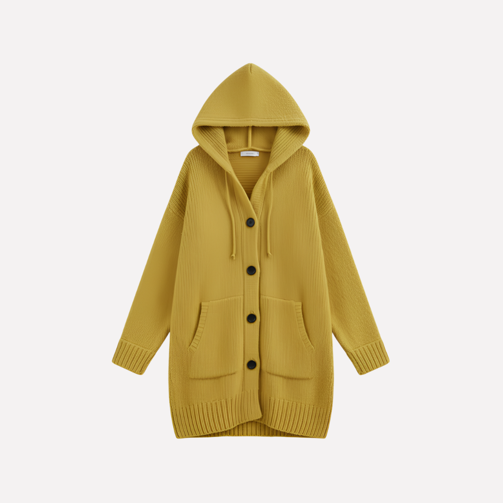 Long Cut Hooded Cardigan for Women - Stylish and Comfortable Outerwear