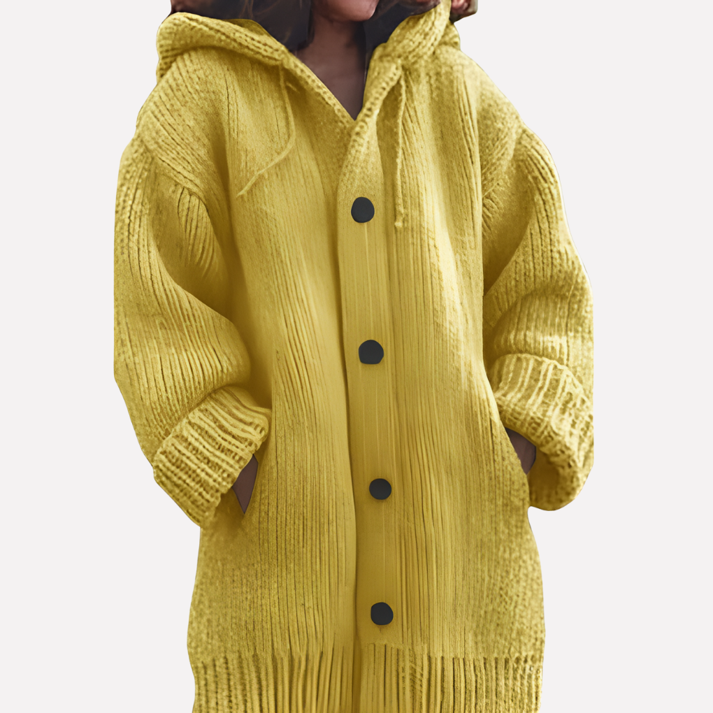 Long Cut Hooded Cardigan for Women - Stylish and Comfortable Outerwear