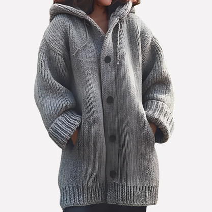 Long Cut Hooded Cardigan for Women - Stylish and Comfortable Outerwear
