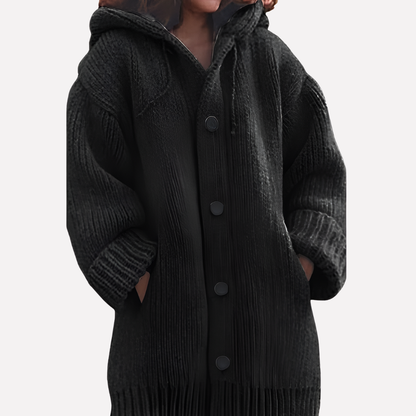 Long Cut Hooded Cardigan for Women - Stylish and Comfortable Outerwear