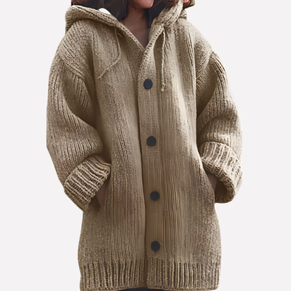 Long Cut Hooded Cardigan for Women - Stylish and Comfortable Outerwear