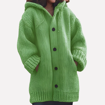 Long Cut Hooded Cardigan for Women - Stylish and Comfortable Outerwear
