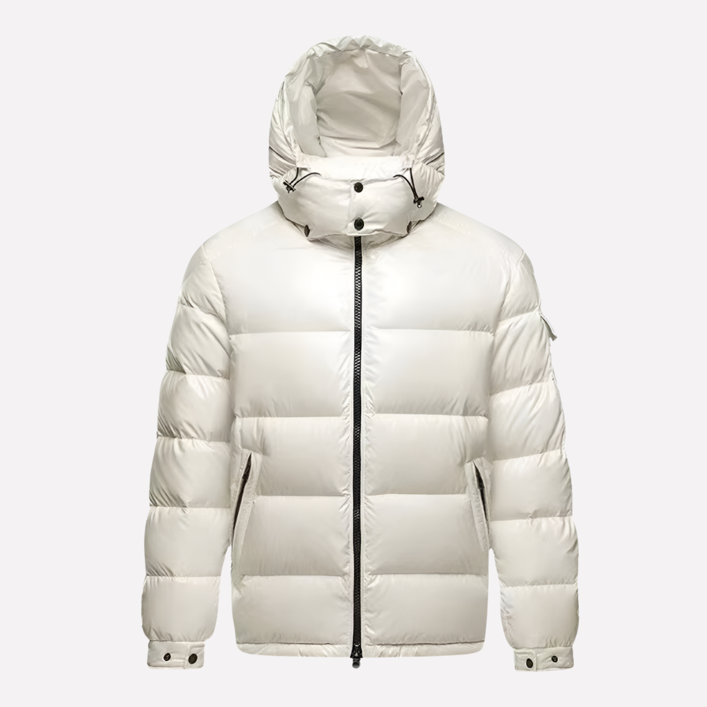Men's Warm Hooded Puffer Jacket for Winter Weather