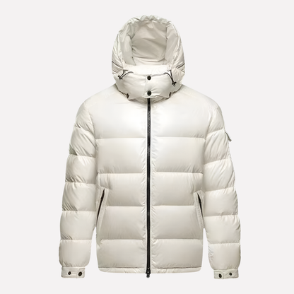 Men's Warm Hooded Puffer Jacket for Winter Weather