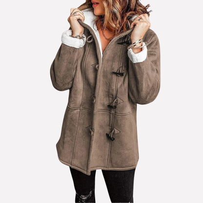 Women's Hooded Jacket with Toggle Fastening for Stylish Comfort