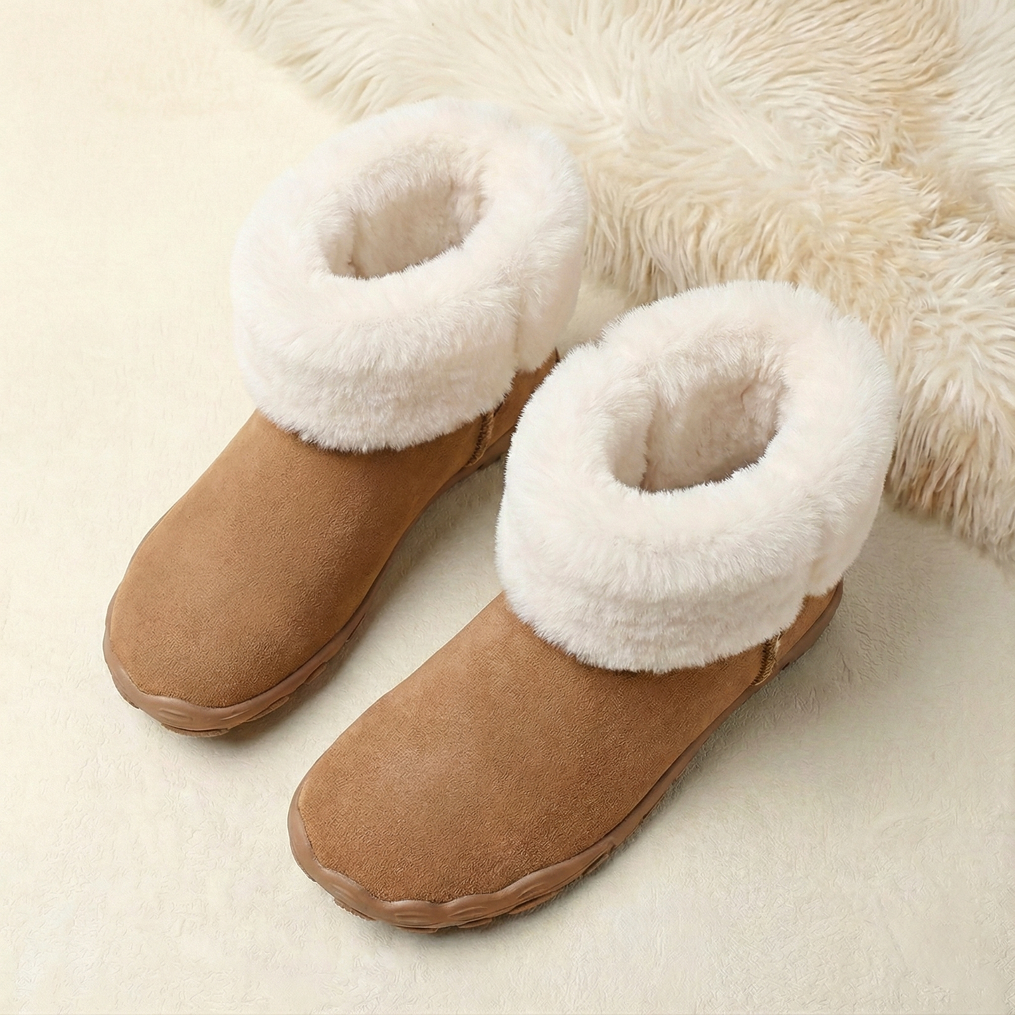 Women's Ergonomic Barefoot Shoes with Cozy Fur Lining for Ultimate Comfort