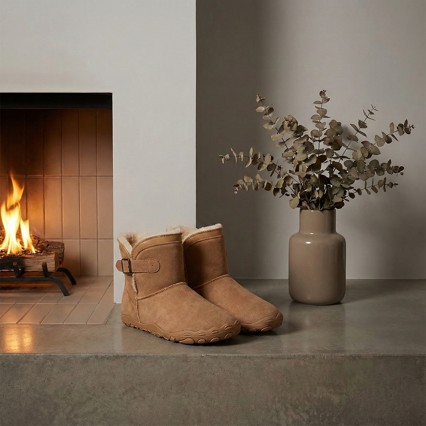 Women's Ergonomic Barefoot Shoes with Cozy Fur Lining for Ultimate Comfort