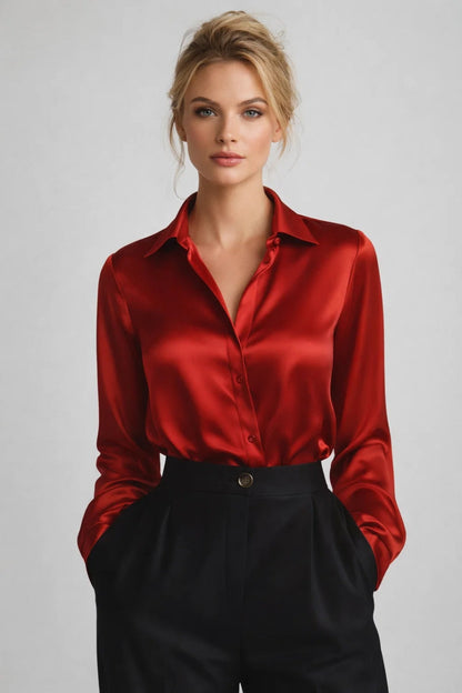 Ladies' Blouse | Elegant & Versatile | With Collar | All Season