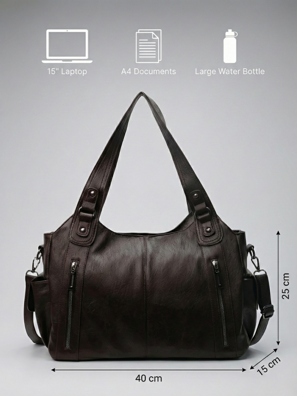 Spacious University Shoulder Bag | Stylish and Functional Design